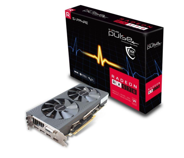 SAPPHIRE TECHNOLOGY Radeon RX 570 8GB GDDR5 GDDR5 256BIT HDMI/DVI/DP 11266-36-20G - 409315 - zdjęcie